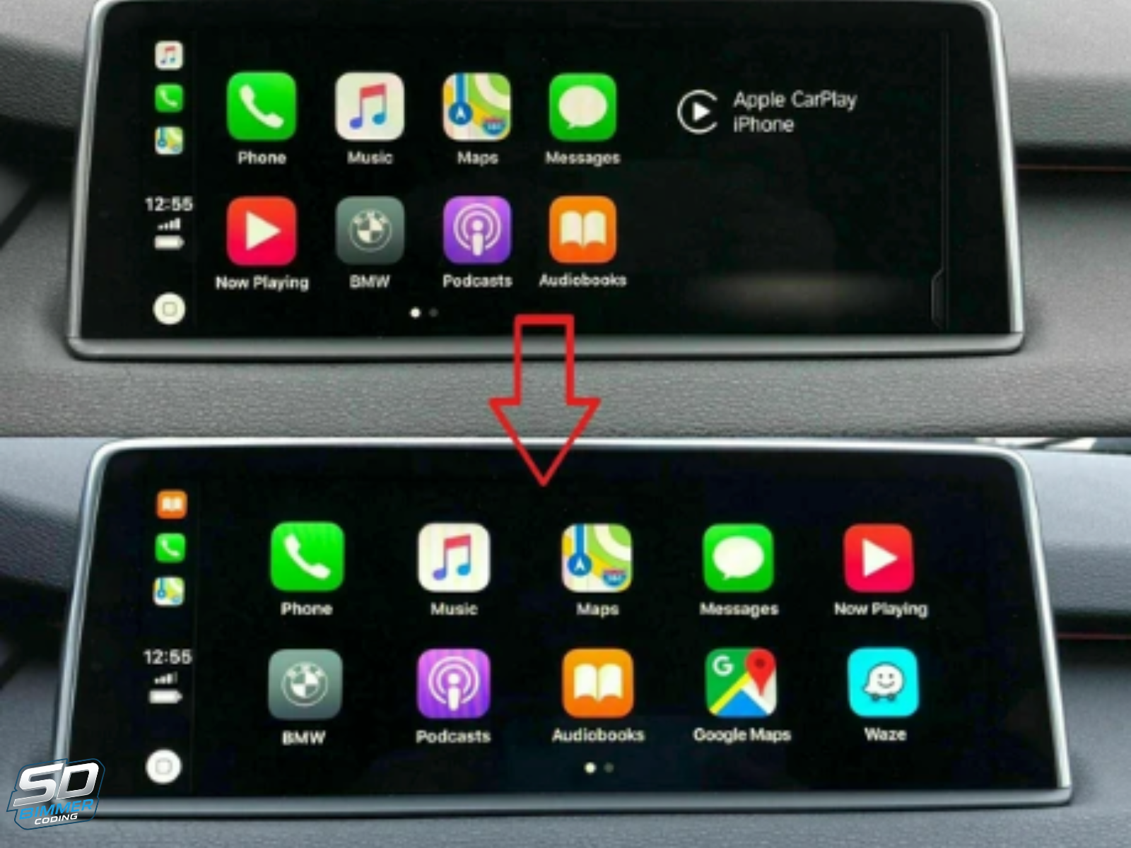 BMW iDrive full-screen software update